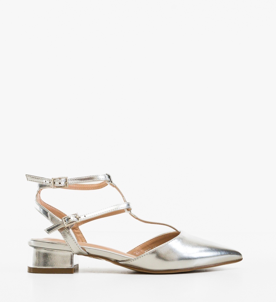 Pantofi dama Tamara Argintii eleganti - imagine 6