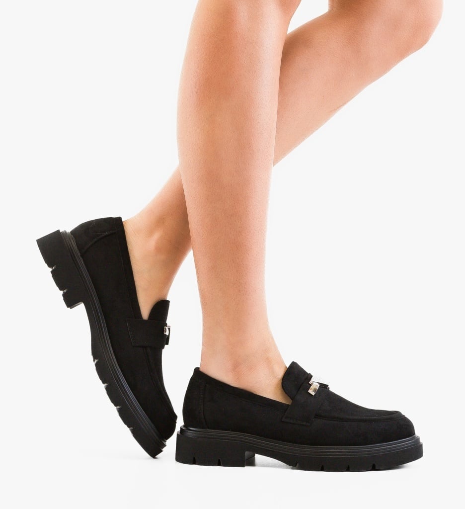 Pantofi Casual Dama Stende Negri Eleganți