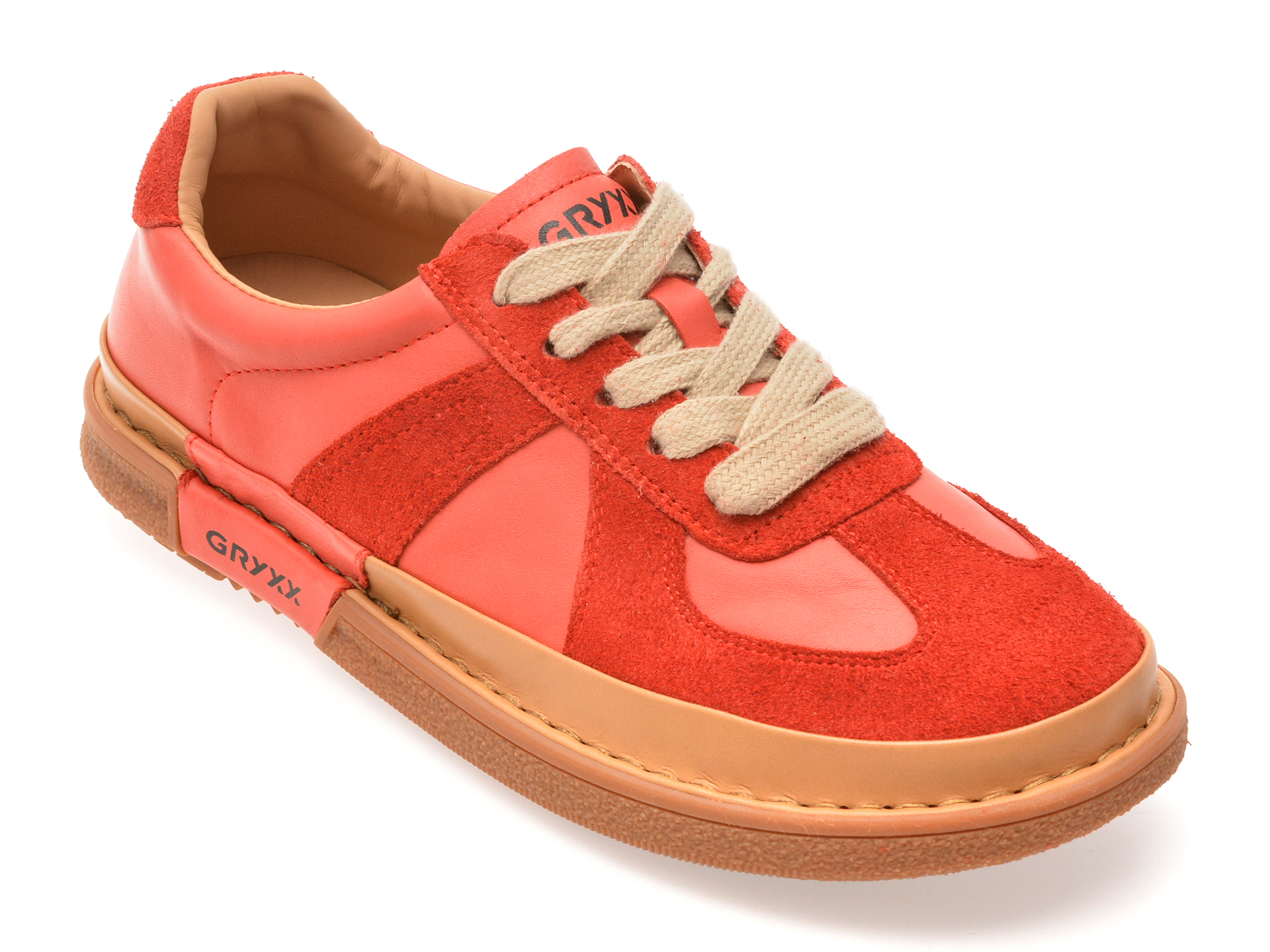 Pantofi sport GRYXX roșii din piele naturală