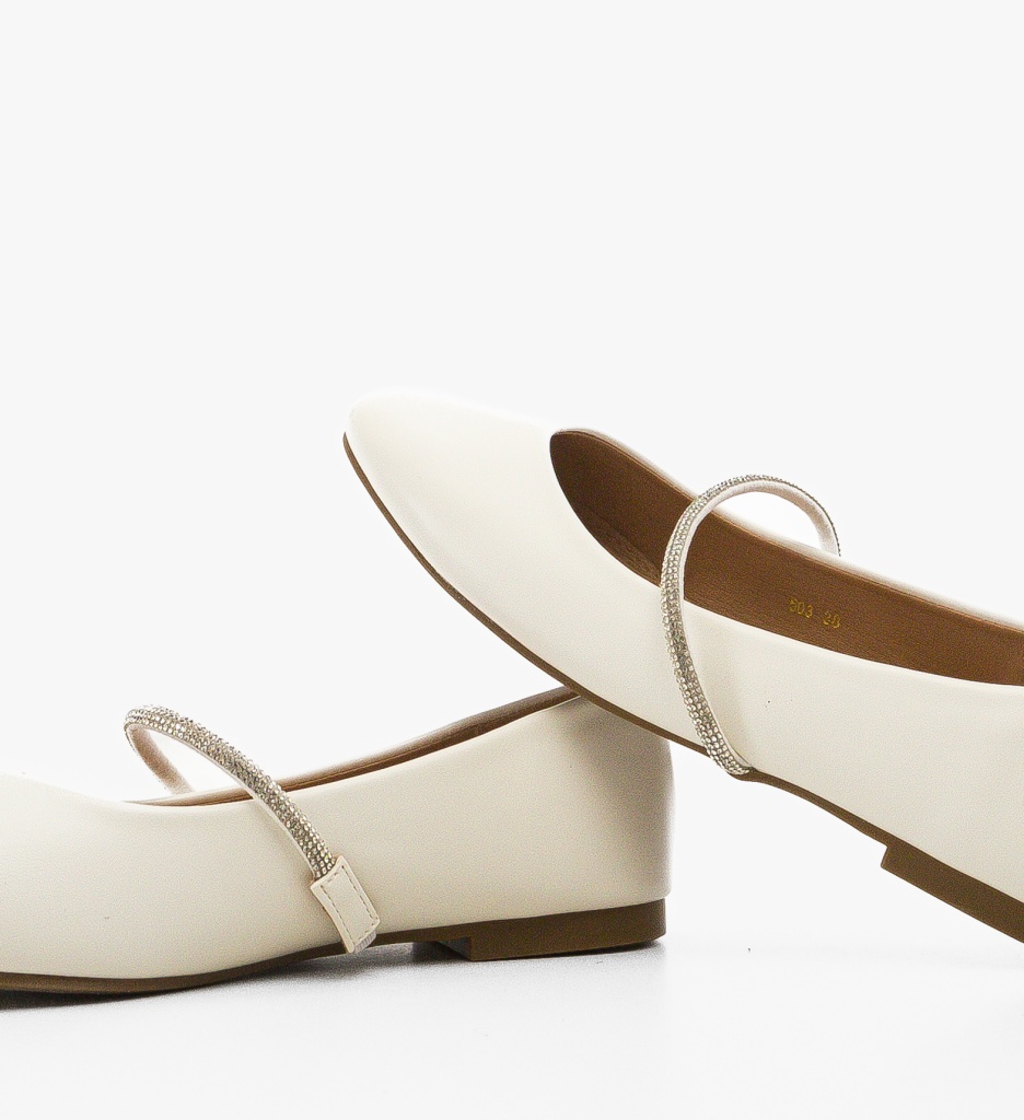 Balerini Dama Albi Confortabili | Casual Chic - imagine 5