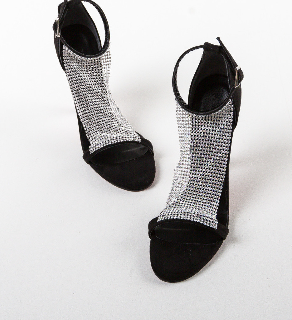 Sandale Toc Esbar Negre - Eleganță Asigurată - imagine 6