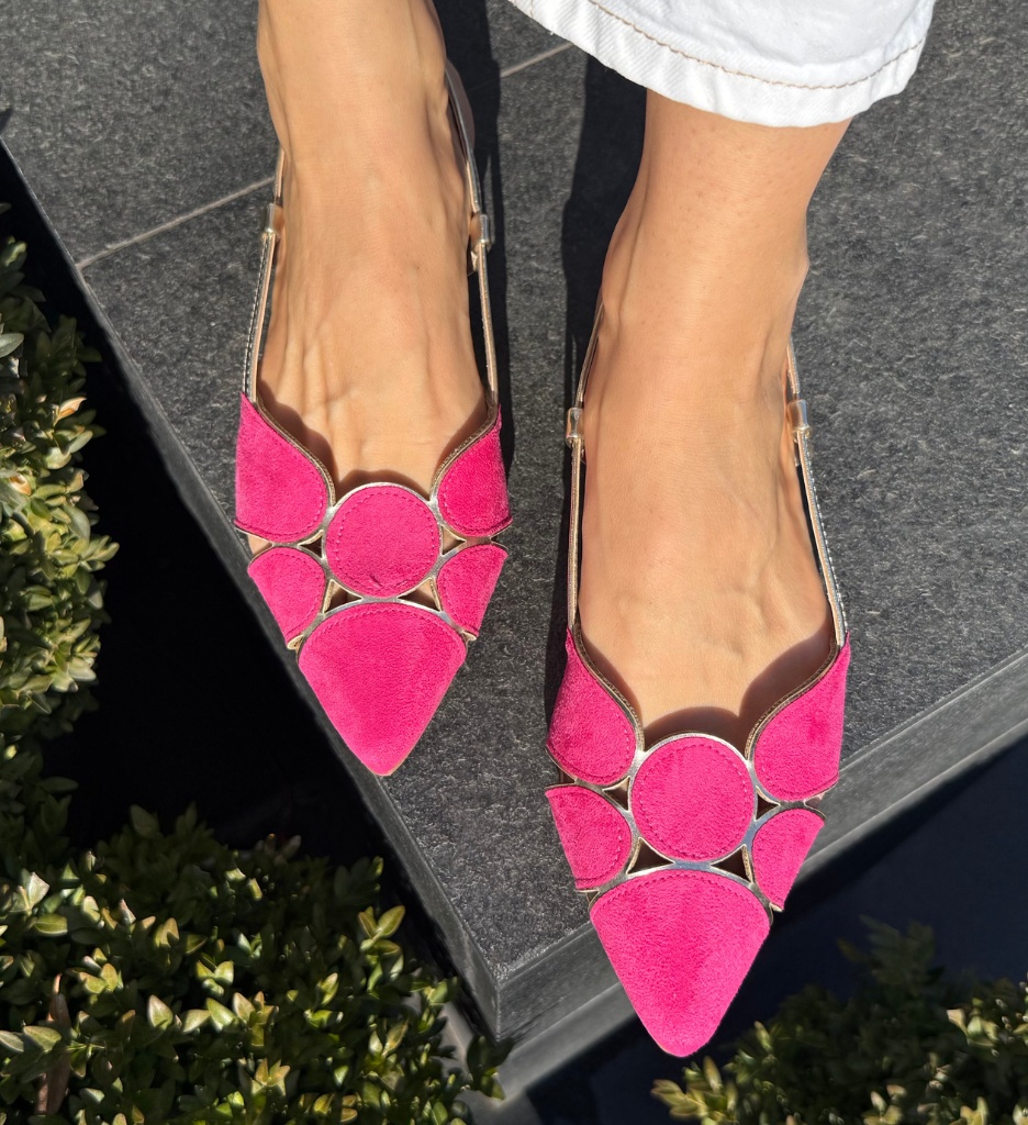 Pantofi dama Xquenda Fuchsia cu toc elegant