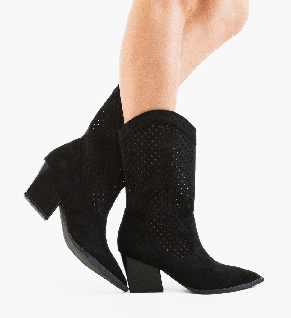 Cizme dama Yansy Negre Elegante - imagine 6