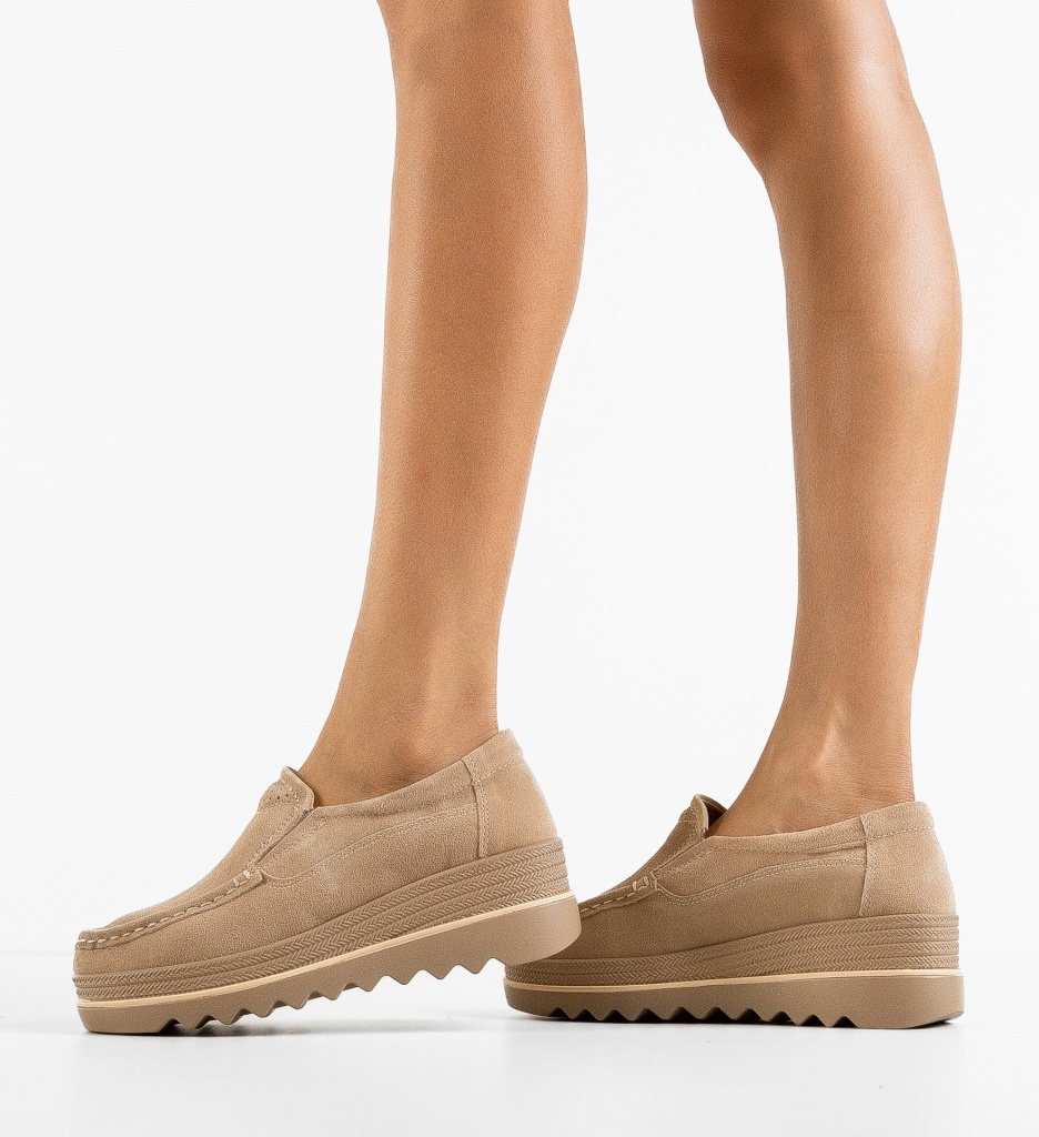 Pantofi Casual Smirno Bej - Confort și Eleganță - imagine 3