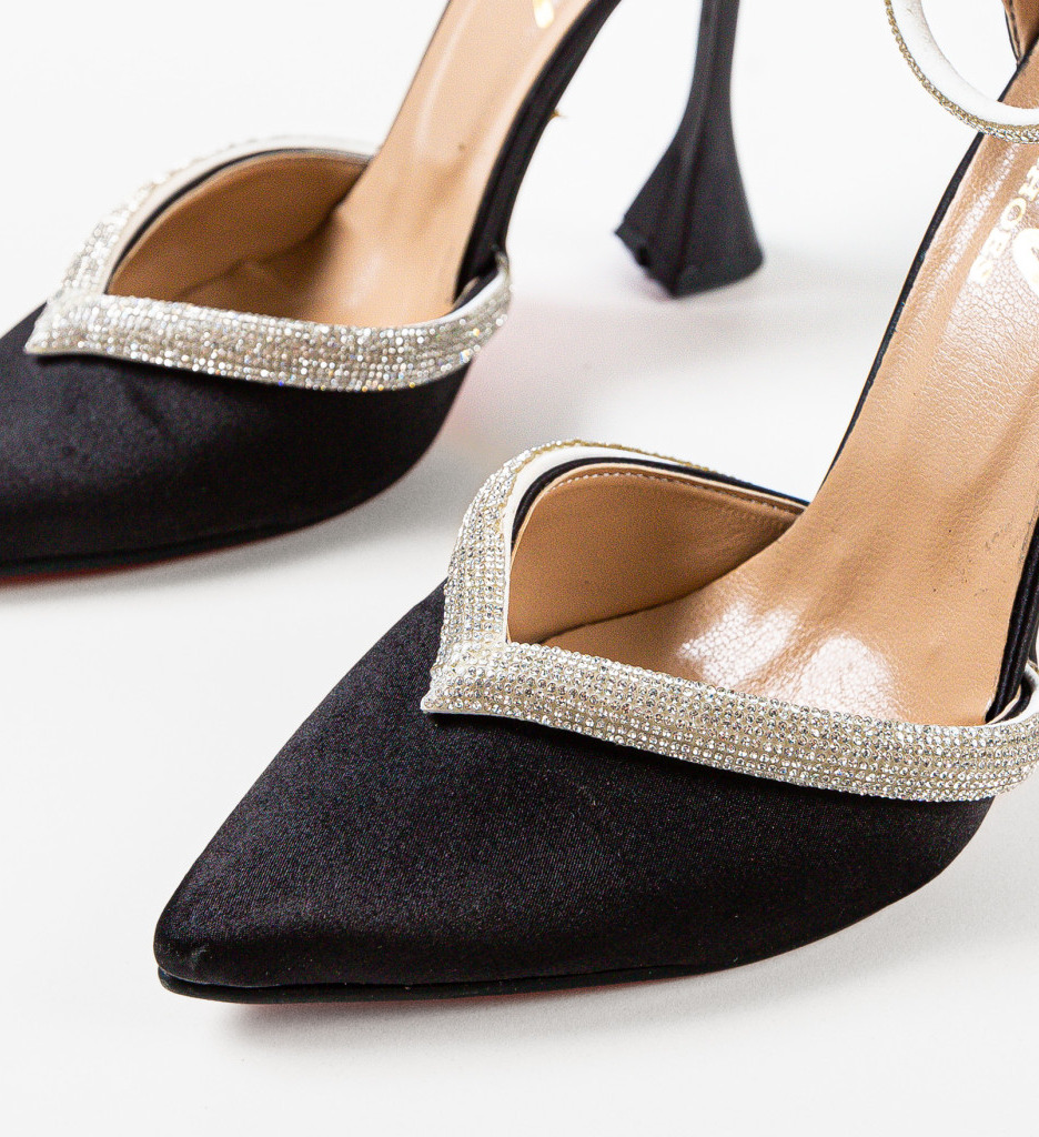 Pantofi cu Toc Esero Negri | Eleganță și Stil - imagine 7
