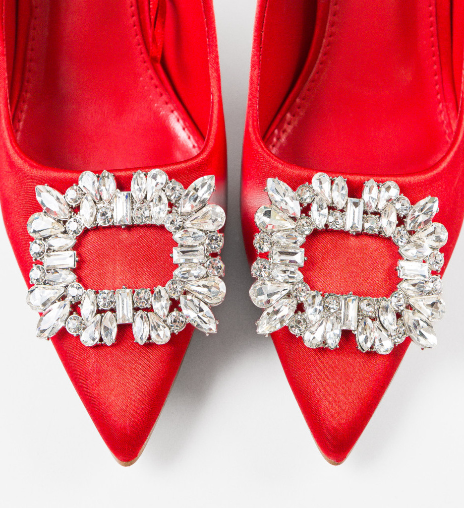 Pantofi Dama Hanna Rosii - Eleganță Asigurată - imagine 8