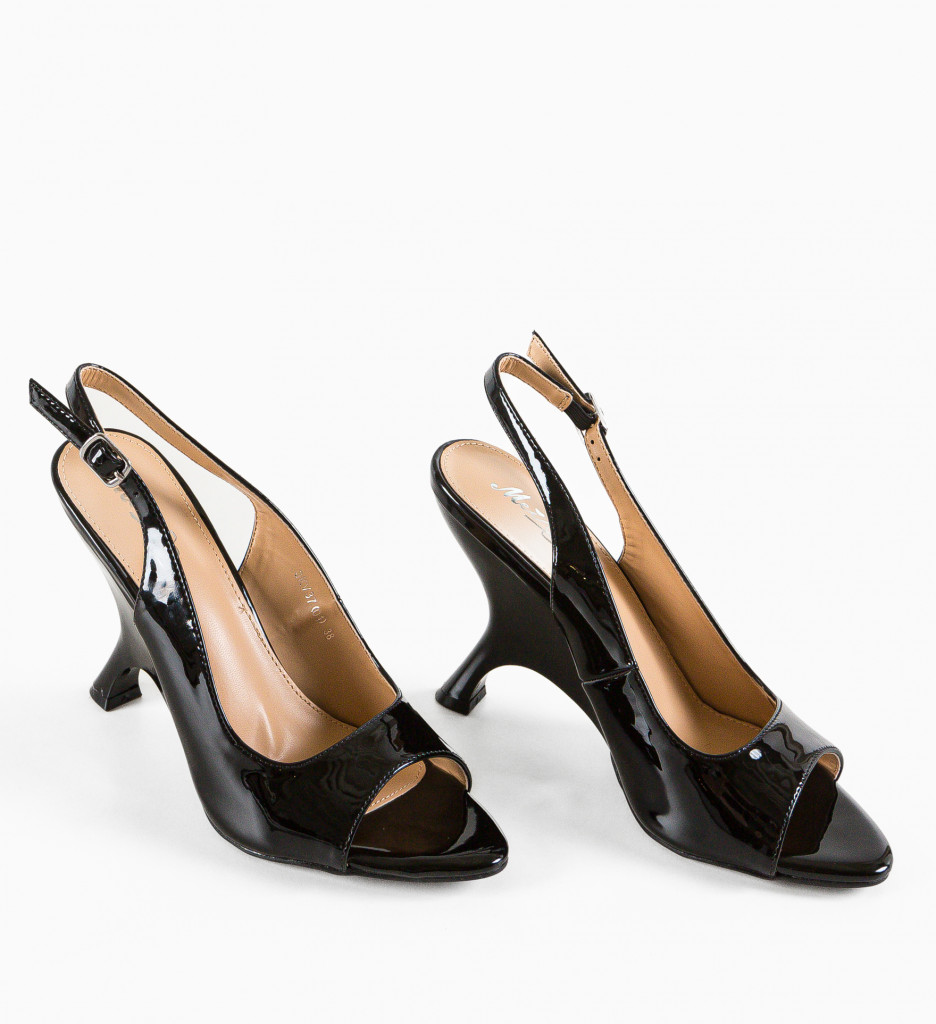 Sandale cu Toc Asuka Negre - Eleganță și Stil - imagine 7