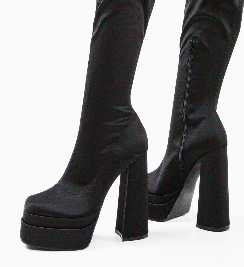 Cizme Dama Negre Uberba - Eleganta & Confort - imagine 8