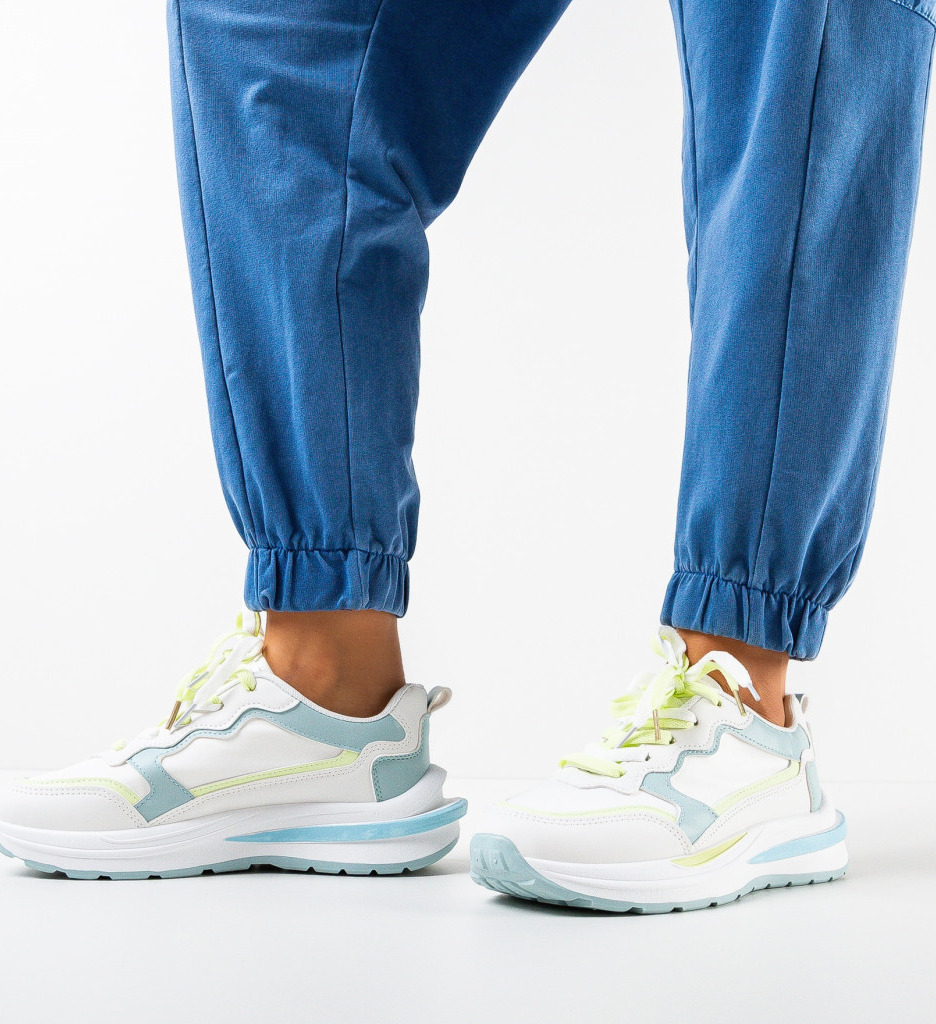 Sneakers Dama Ayrton Albastri - Confort & Stil - imagine 2