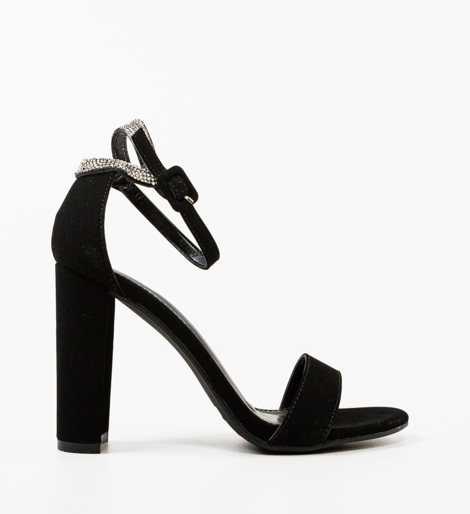 Sandale cu Toc Jalea Negre - Eleganță și Stil - imagine 7
