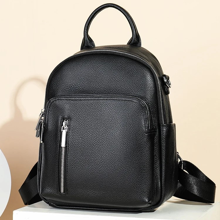 Rucsac dama piele naturala Delis Arianwen GT2737 Negru - imagine 4