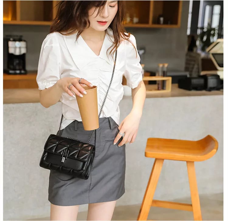 Geanta Dama Delis Zenobia Negru | Eleganta Practica - imagine 8