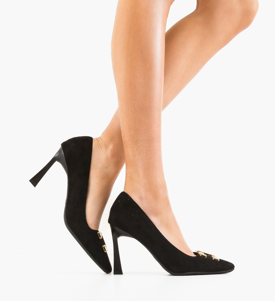 Pantofi Eleganți cu Toc Debora Negri