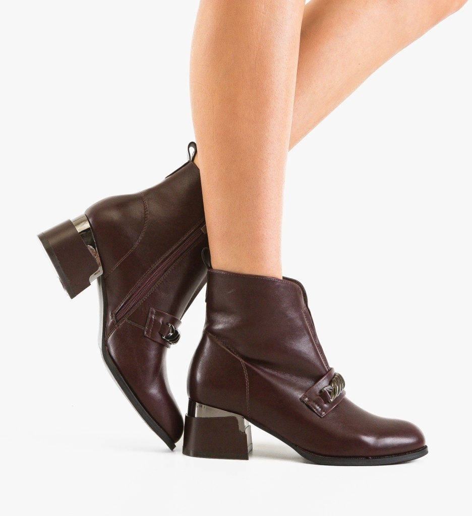 Botine Danka Grena Depurtat - Eleganță Autunnală - imagine 5