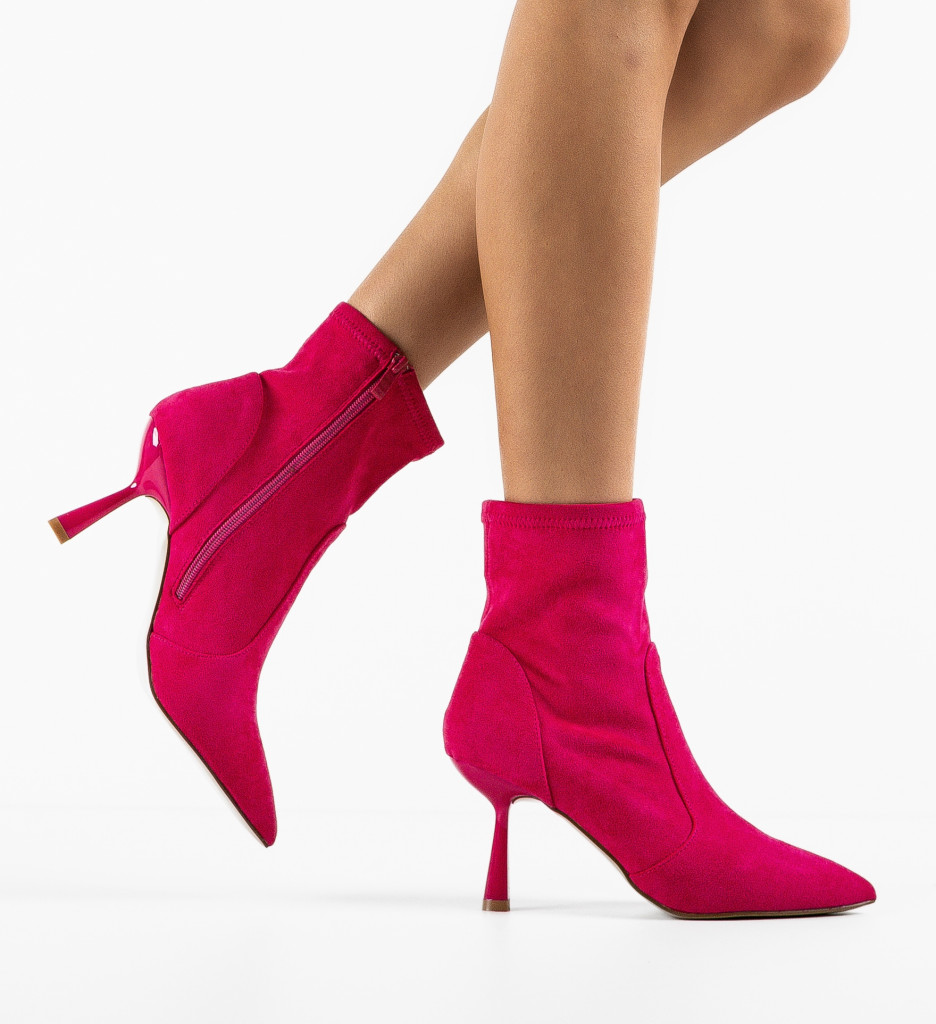 Botine Dama Jak Fuchsia | Stil Vibrant