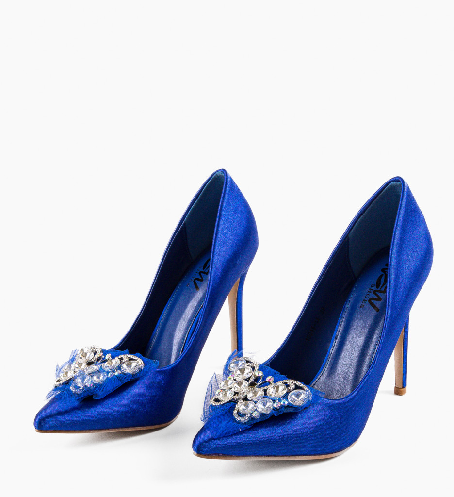 Pantofi cu toc albastri Neanyta - Eleganță și Stil