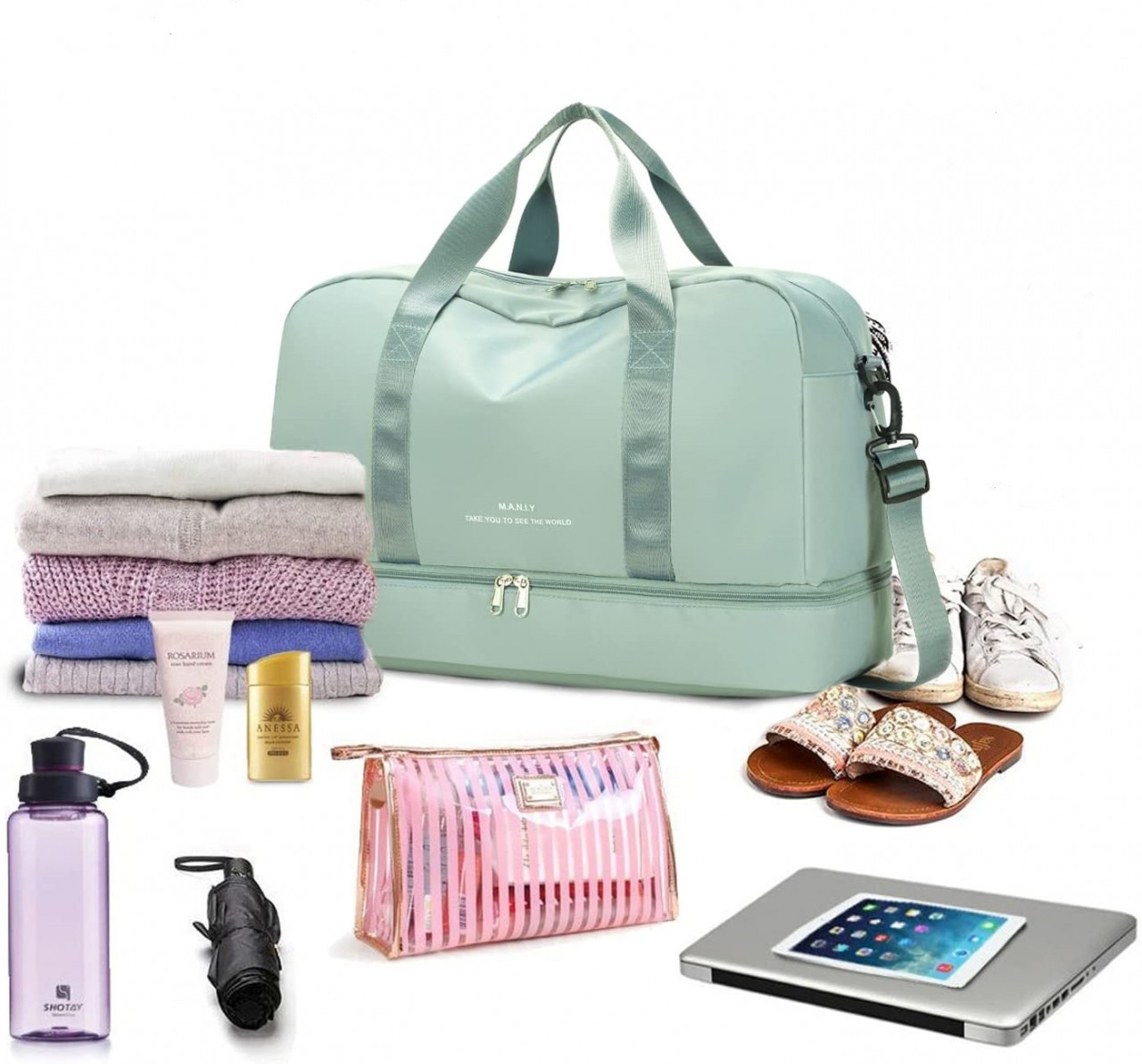 Geanta Calatorie Unisex Delis Alaia GT2220 Verde - imagine 6