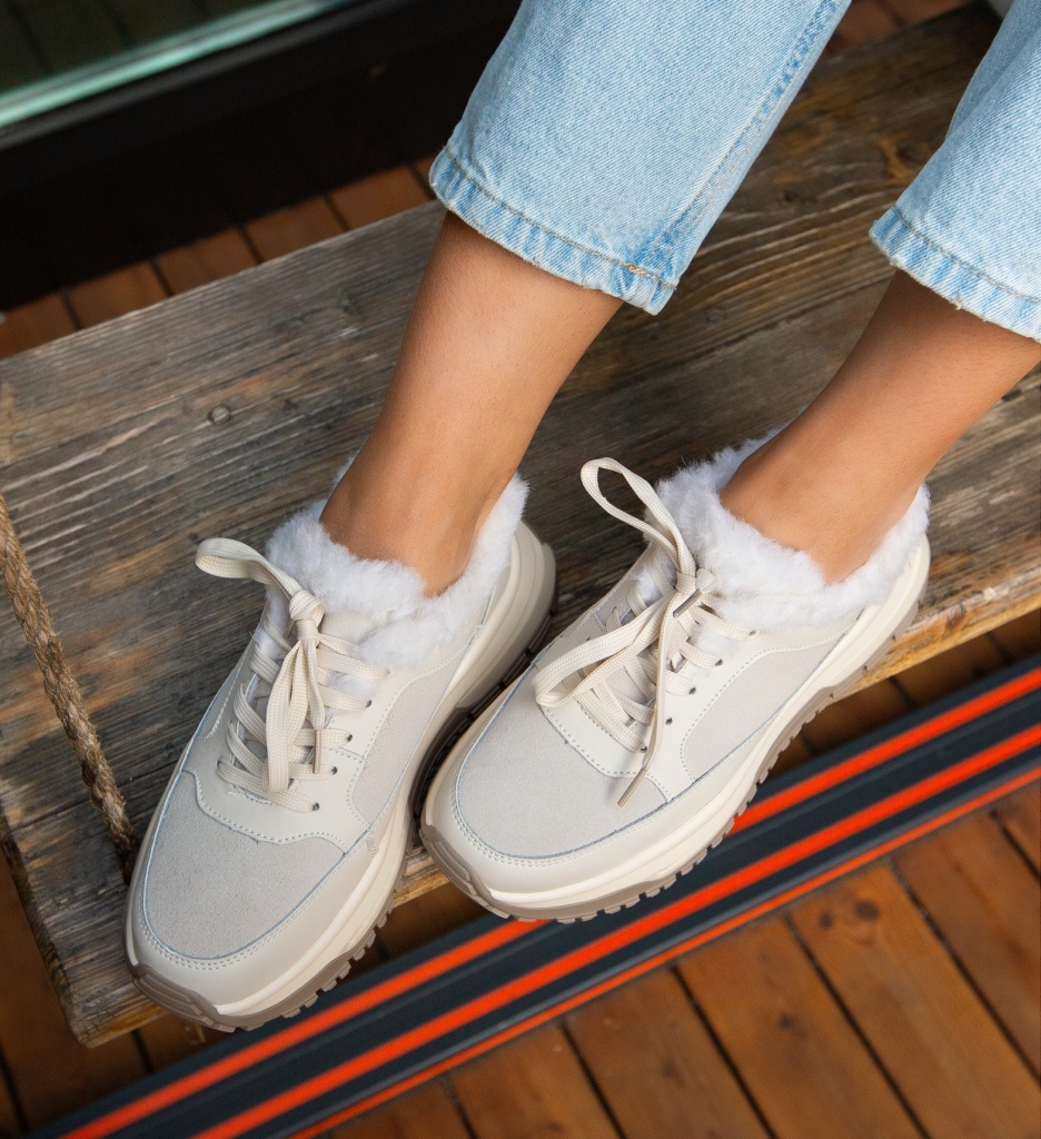 Sneakers Dama Bej Jahe | Confort & Stil - imagine 5