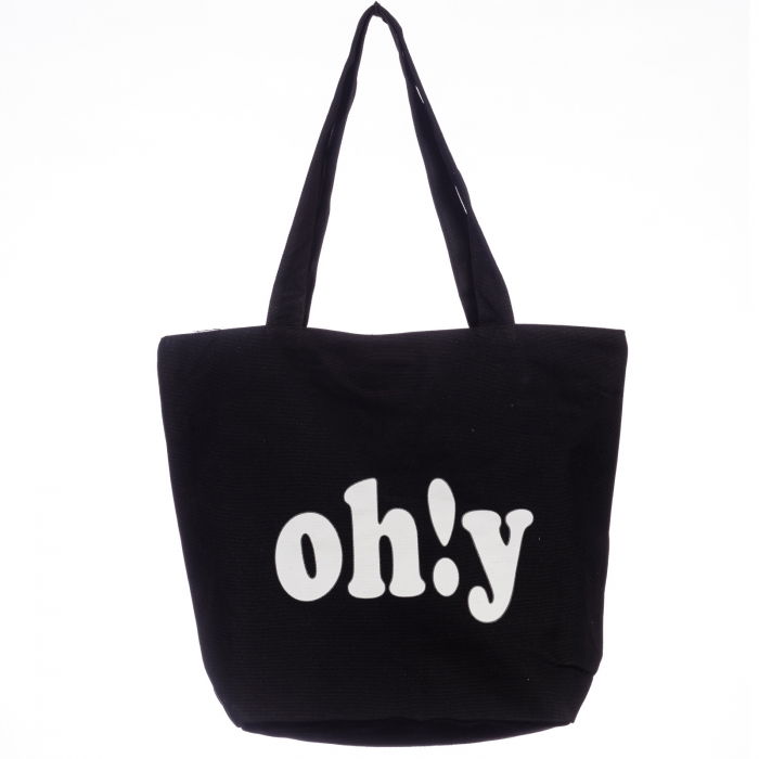 Geanta Shopika Bumbac Neagra | Practică și Elegantă