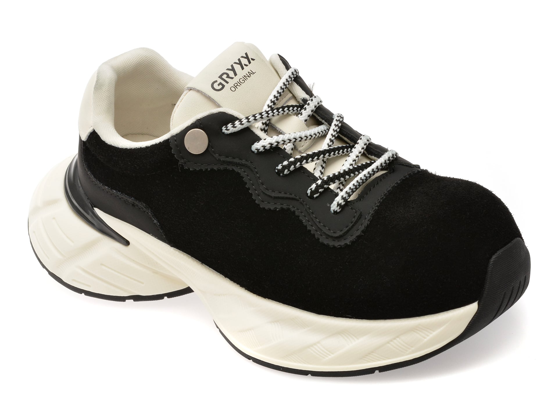 Pantofi Sport GRYXX Negri din Piele Întoarsă