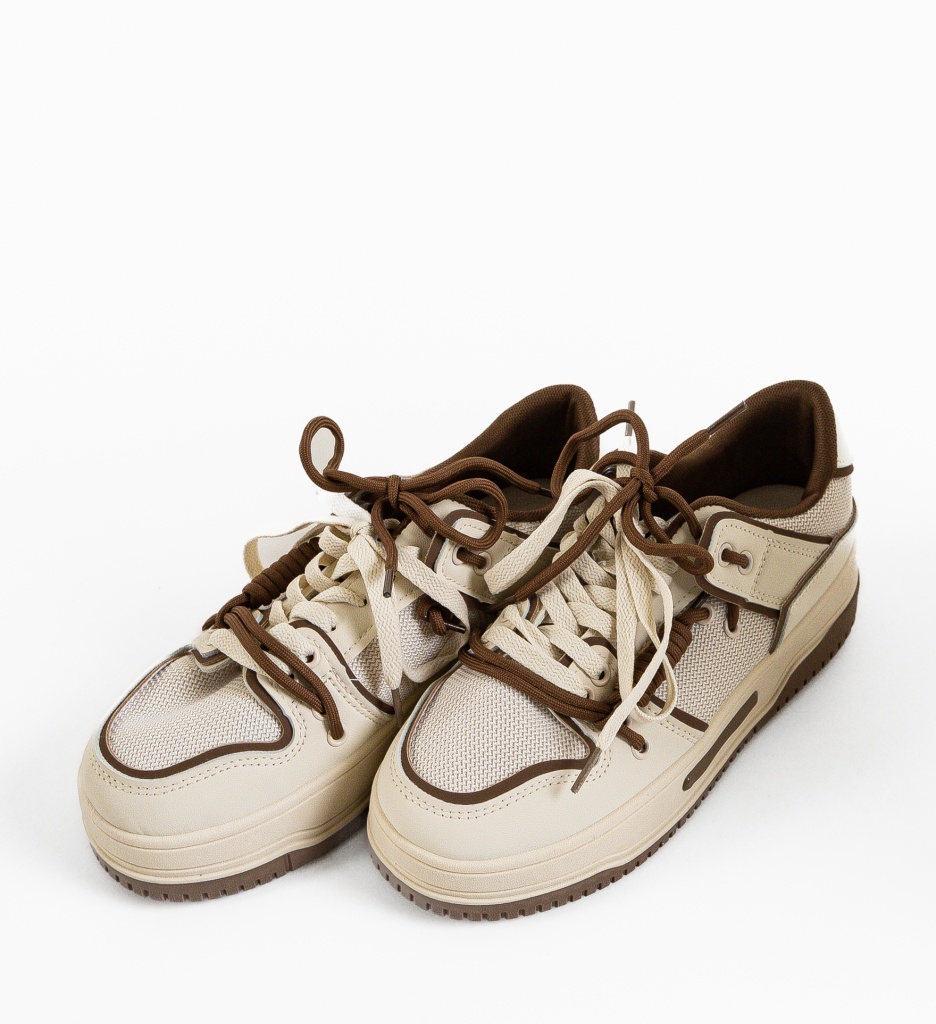 Sneakers Dama Bej Confort | Hammur - imagine 11