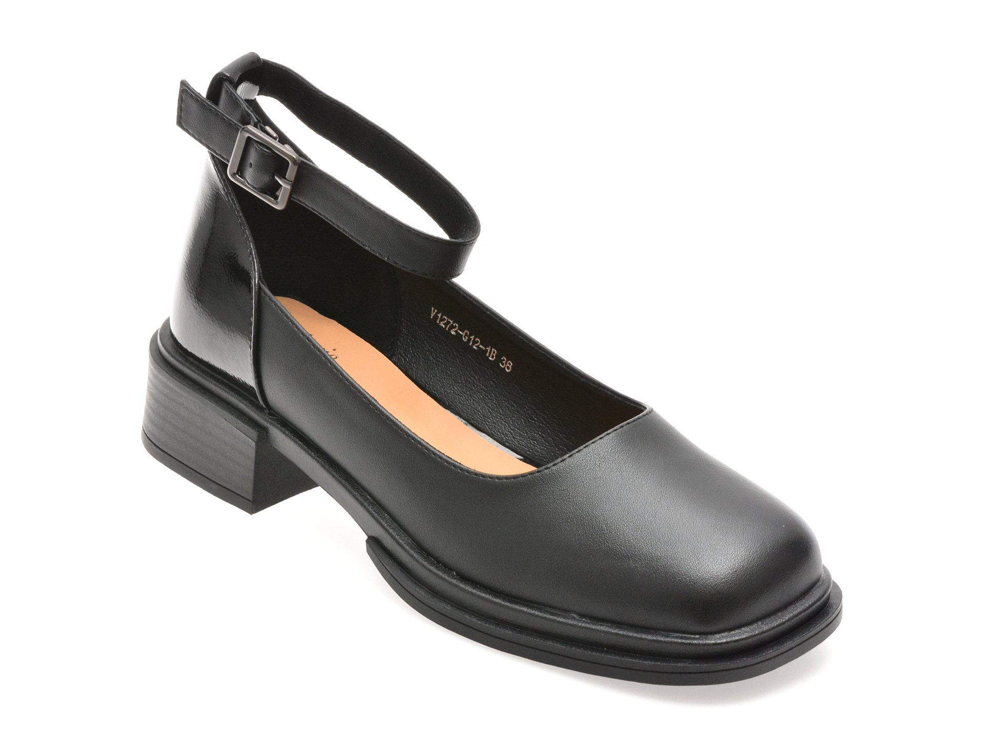 Pantofi Flavia Passini Negri din Piele Naturală