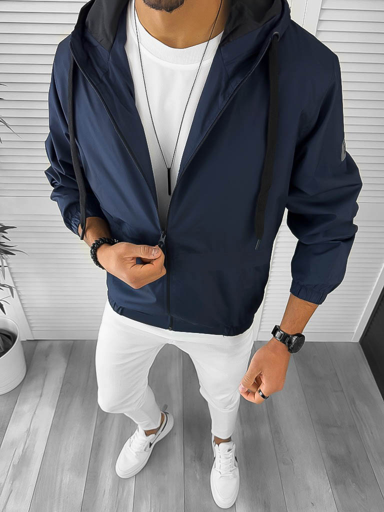 Geaca Barbati Toamna Impermeabila - Bleumarin