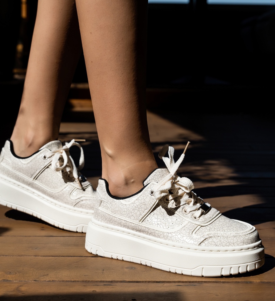 Sneakers Dama Kline Bej | Confort și Stil Urban - imagine 4