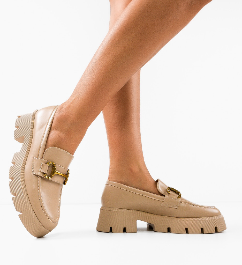 Pantofi Casual Spencer Bej - Eleganță Relaxată - imagine 2
