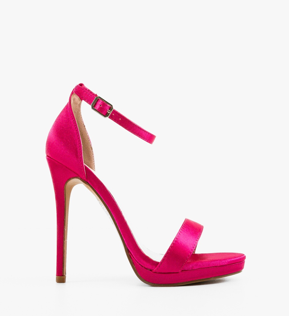 Sandale cu toc Cassie Fuchsia | Eleganță și Stil