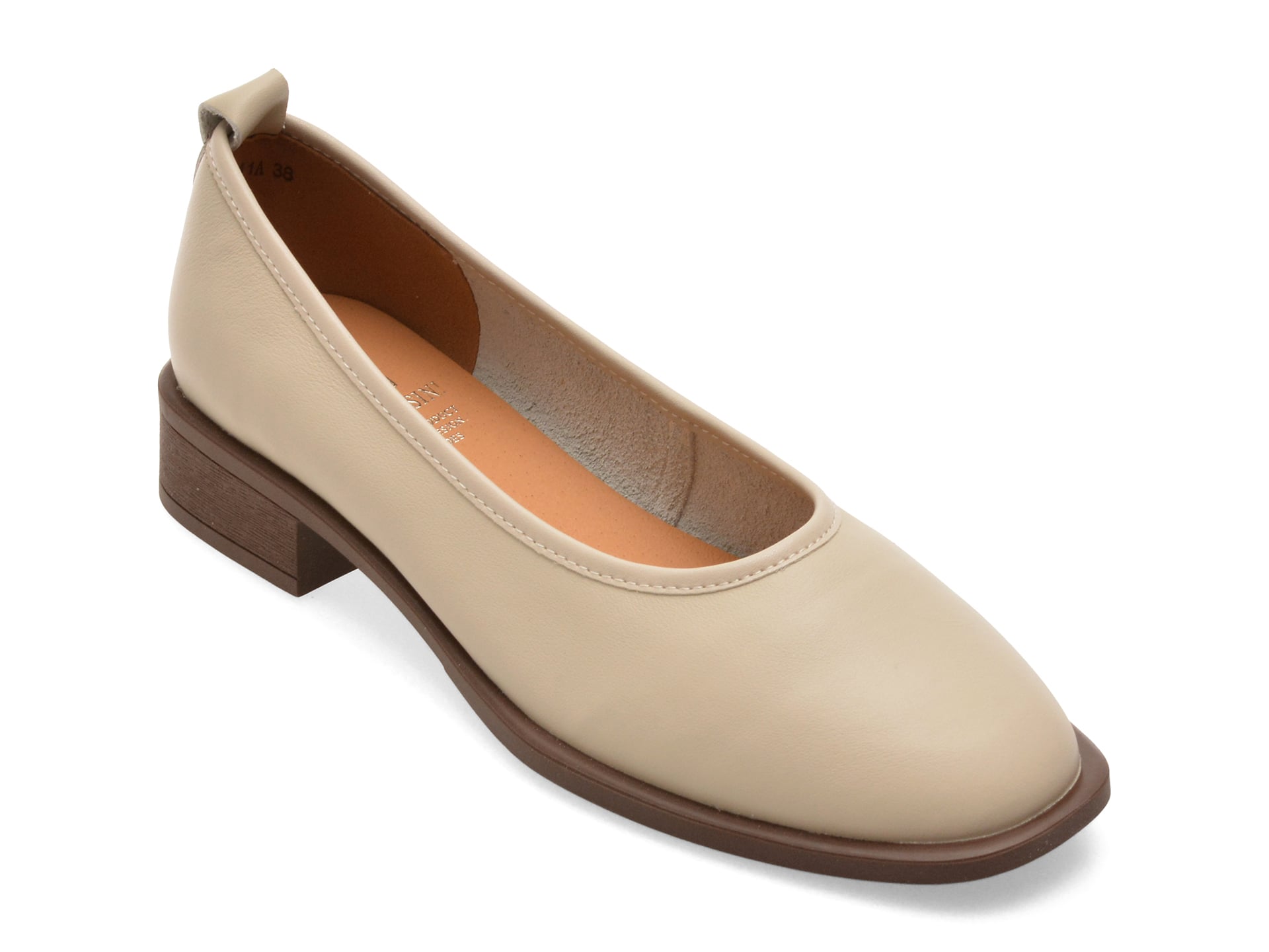 Balerini FLAVIA PASSINI bej, Piele Naturală, Confort