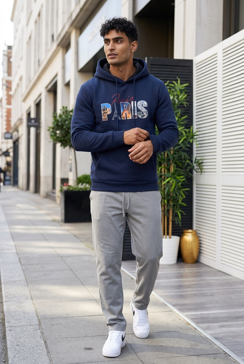 Hanorac barbati slim fit bluemarin 13511 D3-5.1