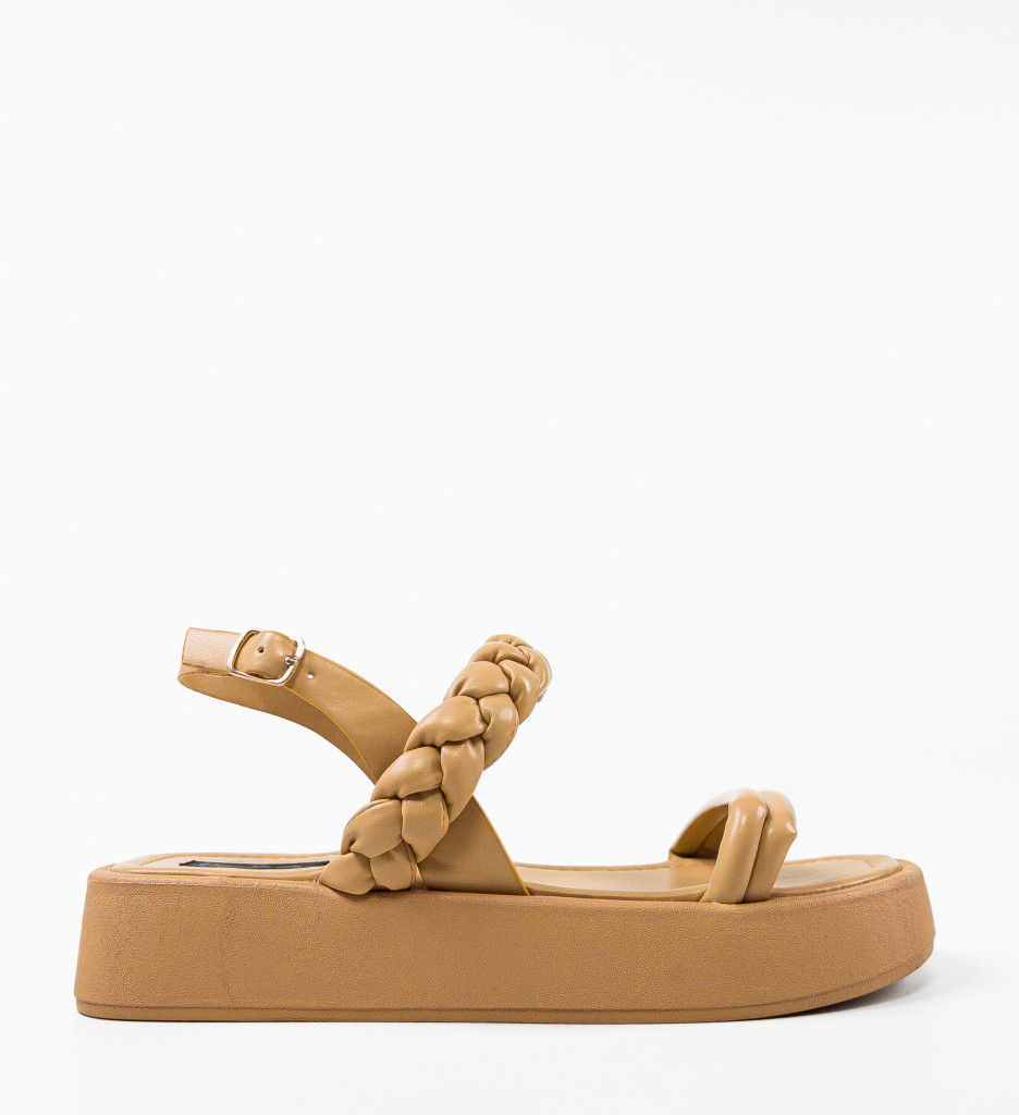 Sandale Dama Terrazas Camel - Eleganță și Stil - imagine 2