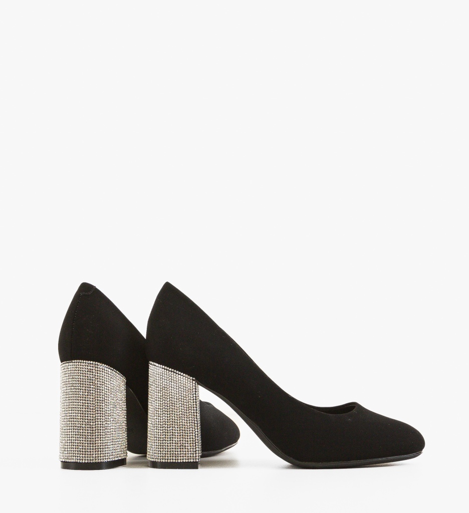 Pantofi Eleganti Negri cu Toc Sklopi