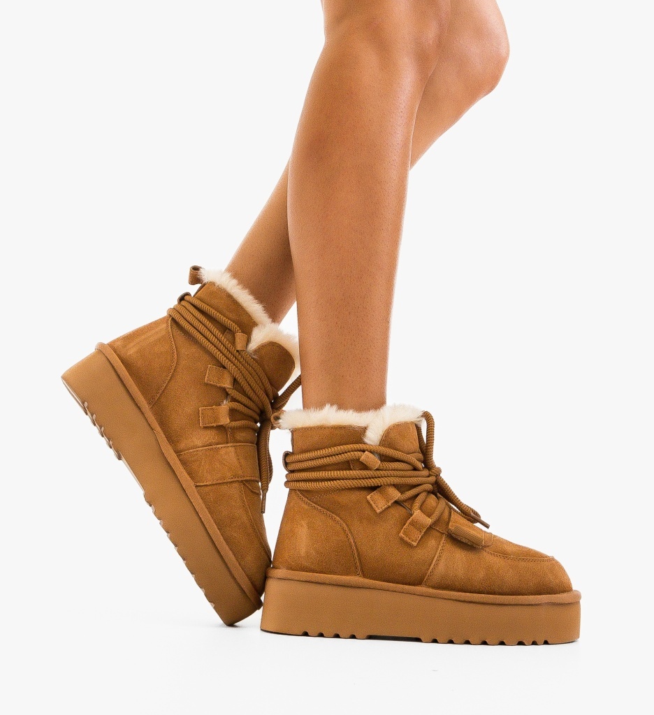 Ghete Dama Joran Camel - Eleganță și Confort - imagine 5