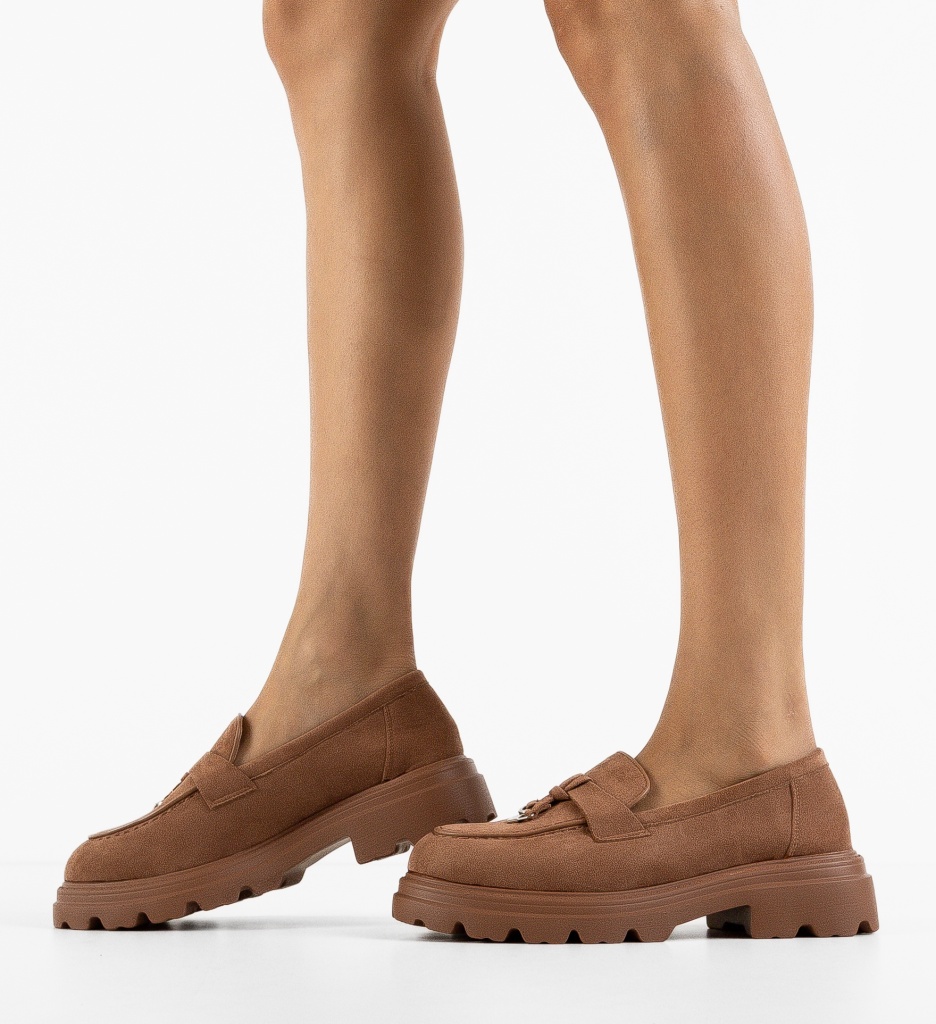 Pantofi Casual Dama Valya Camel - Confort și Stil - imagine 2
