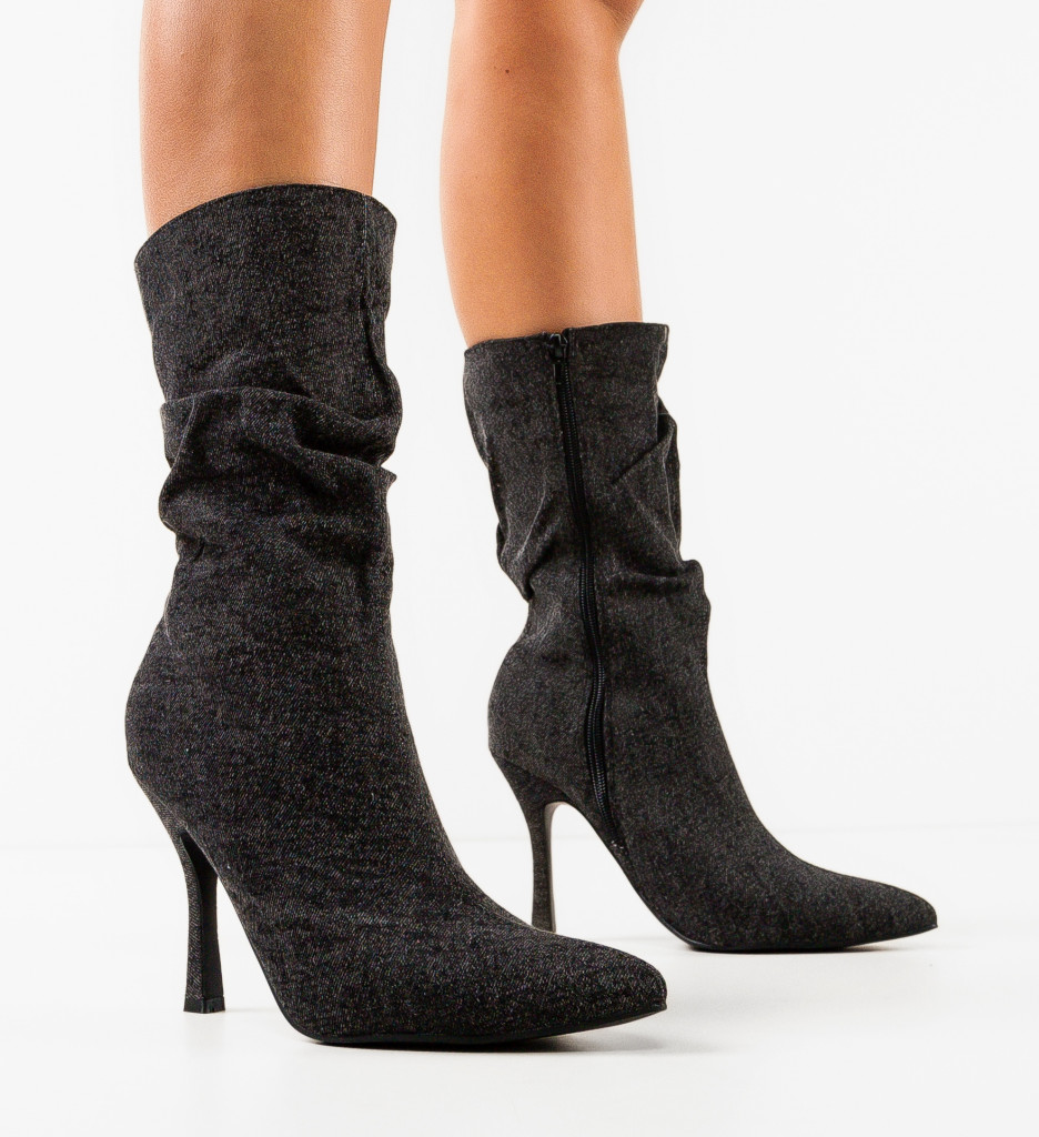 Botine Dama Negre | Eleganță și Stil Versatil - imagine 3
