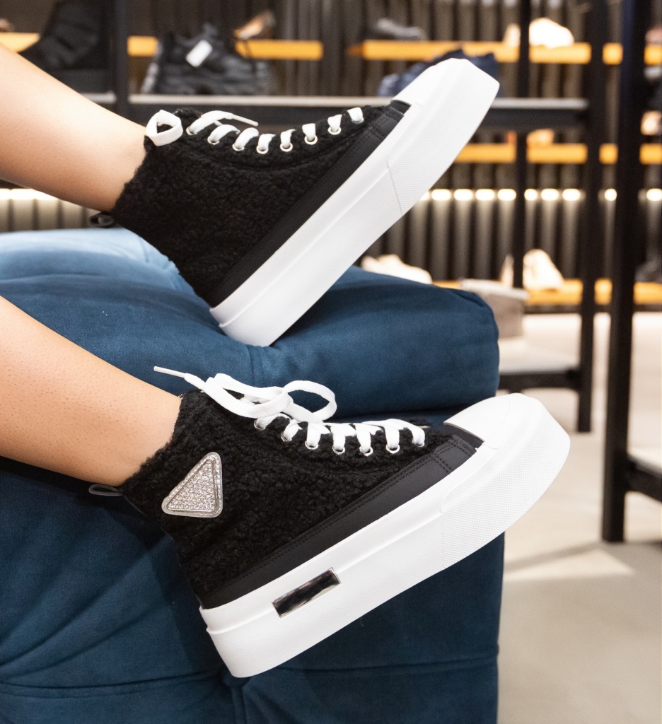 Sneakers Dama Pakkle Negri - Confort Sport - imagine 3