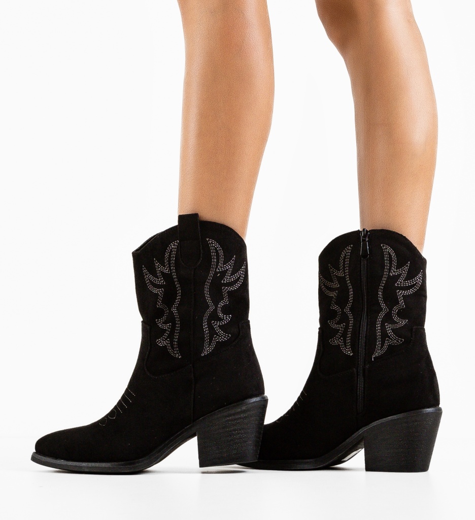 Botine Kamal Negre - Eleganță și Stil - imagine 2
