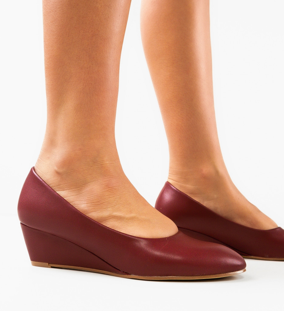 Platforme Dama Melborne Grena | Stil Confortabil - imagine 5