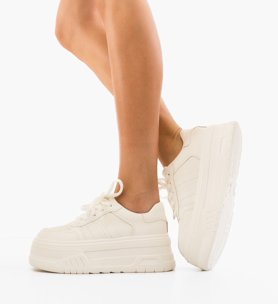 Sneakers Dama Dyda Albi | Confort și Stil - imagine 3
