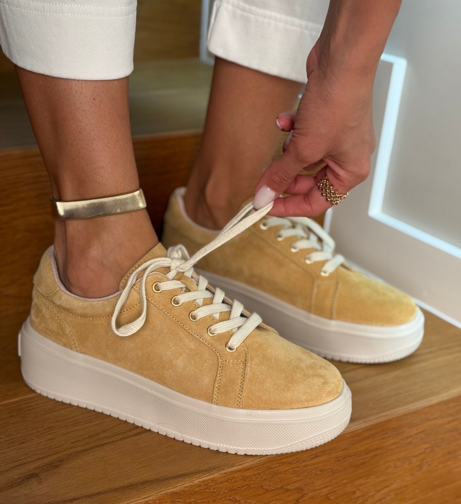 Sneakers Daravo Bej - Confort și Stil