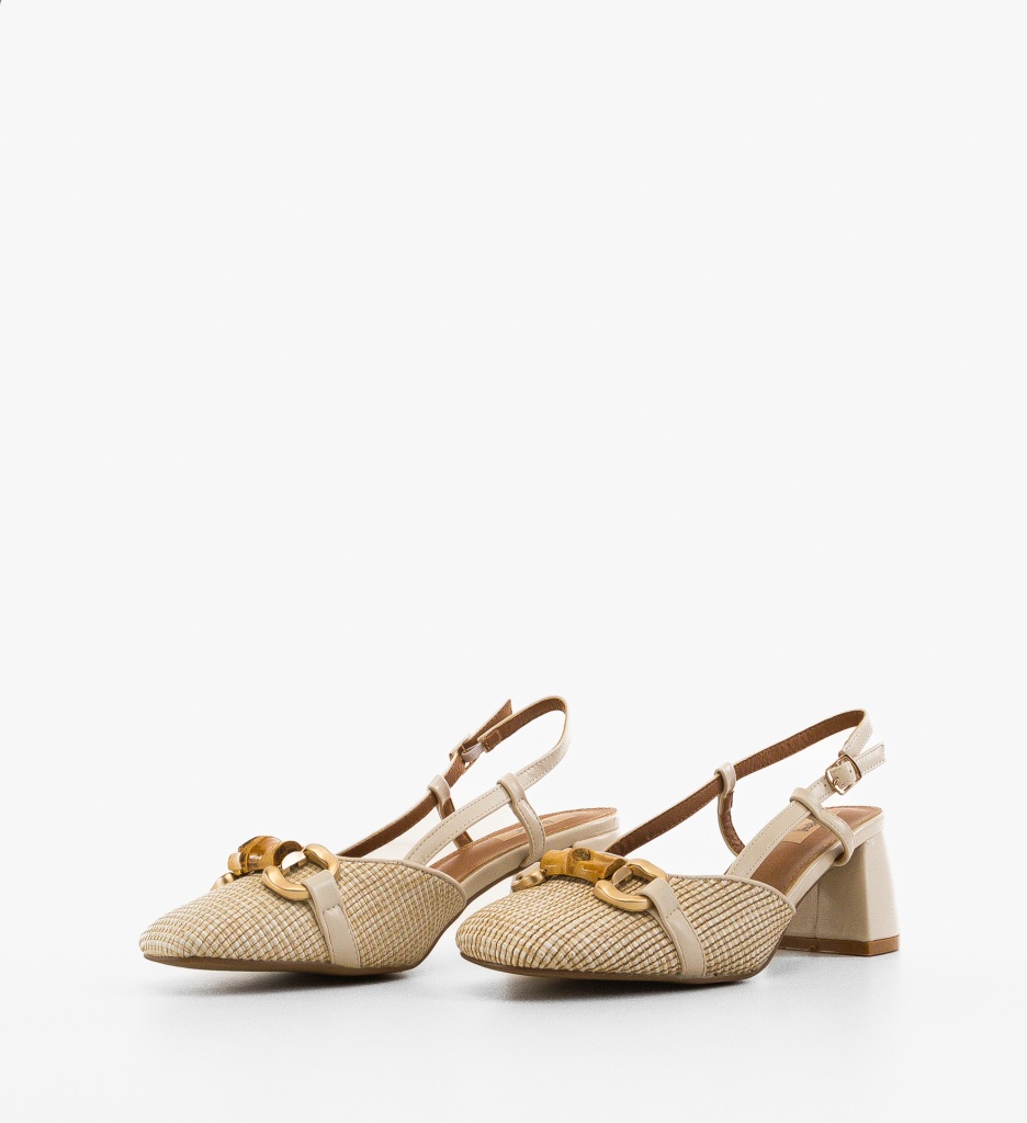 Pantofi dama Mohsin Bej | Toc Eleganți pentru Ocazii - imagine 5