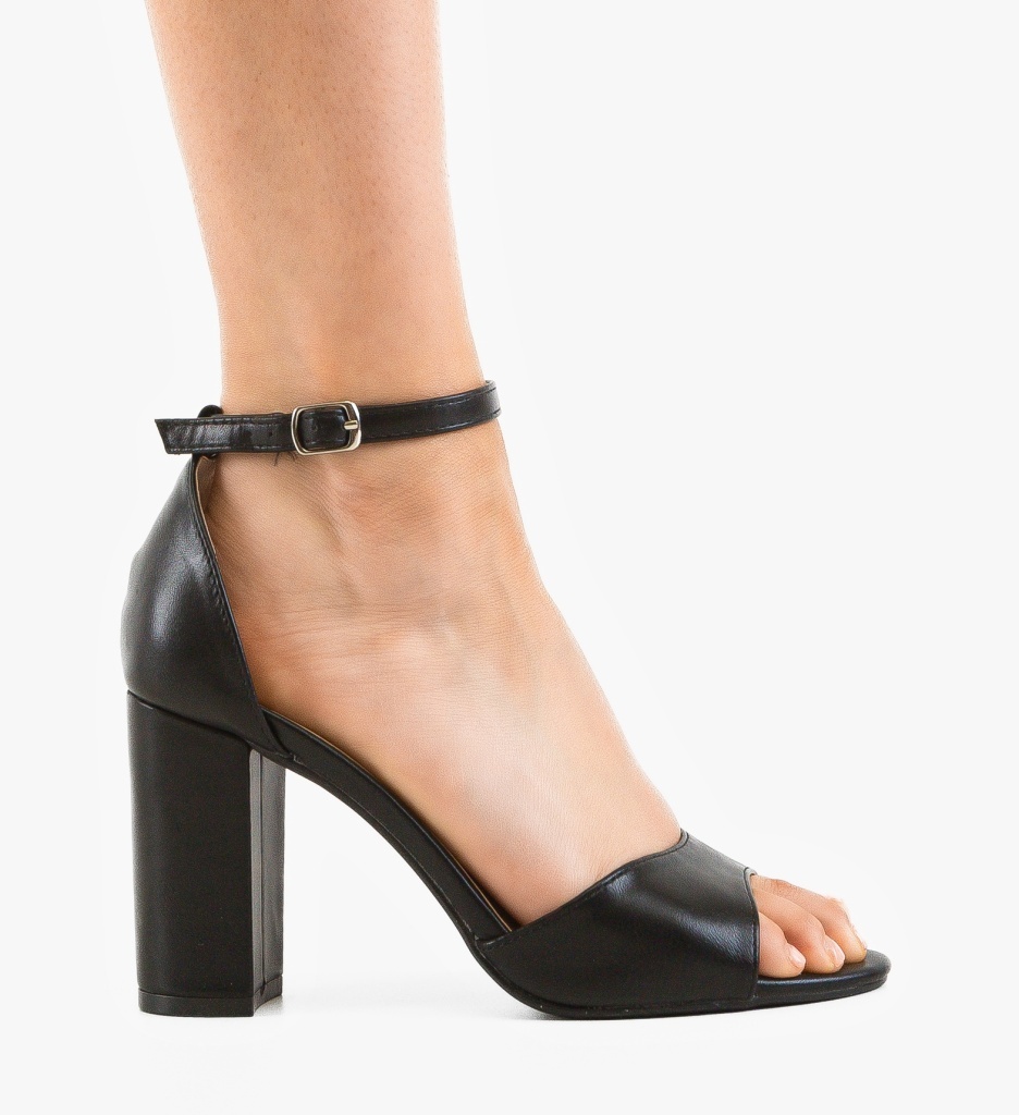 Sandale dama Callie Negre | Toc elegant si confortabil - imagine 6