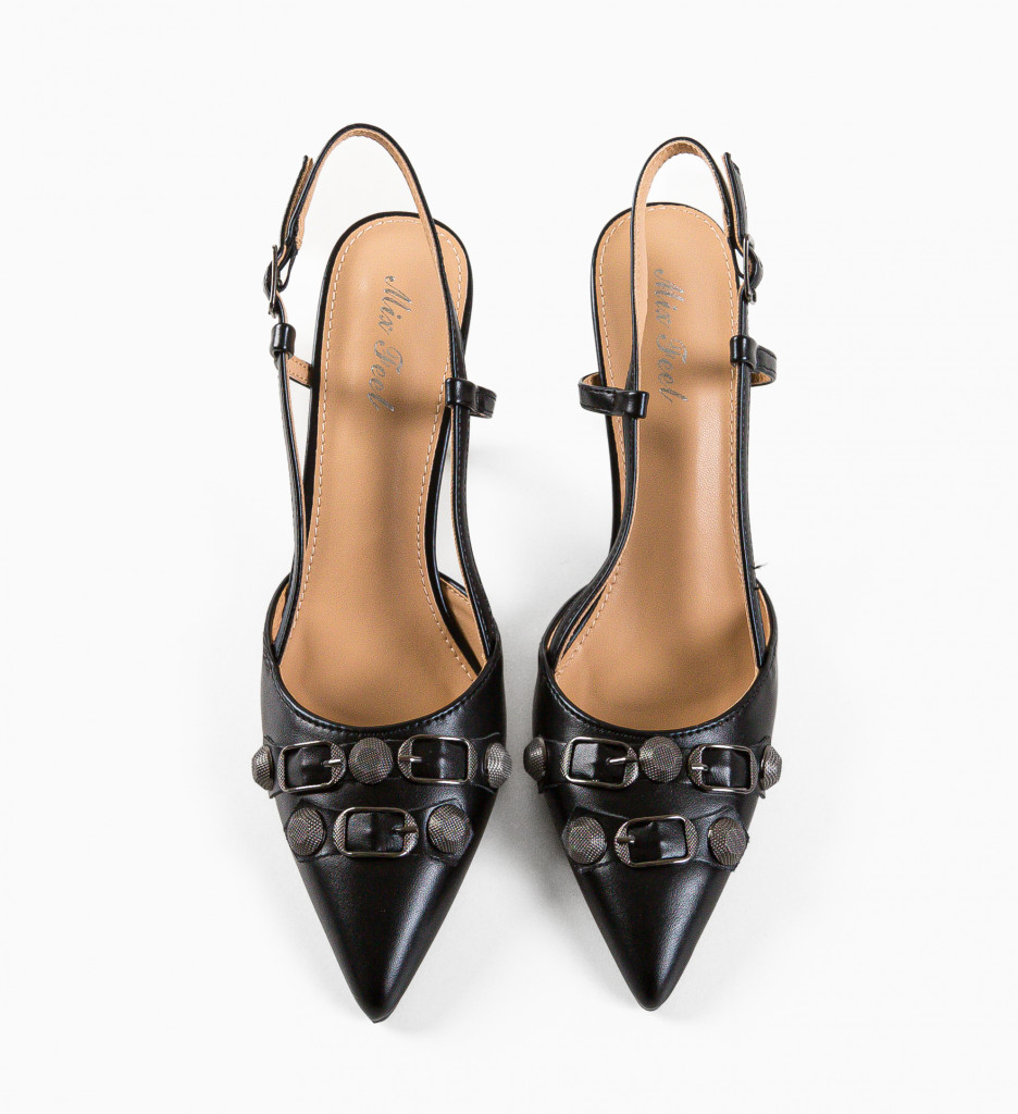 Pantofi Angu Negri | Toc Eleganți și Confortabili - imagine 7
