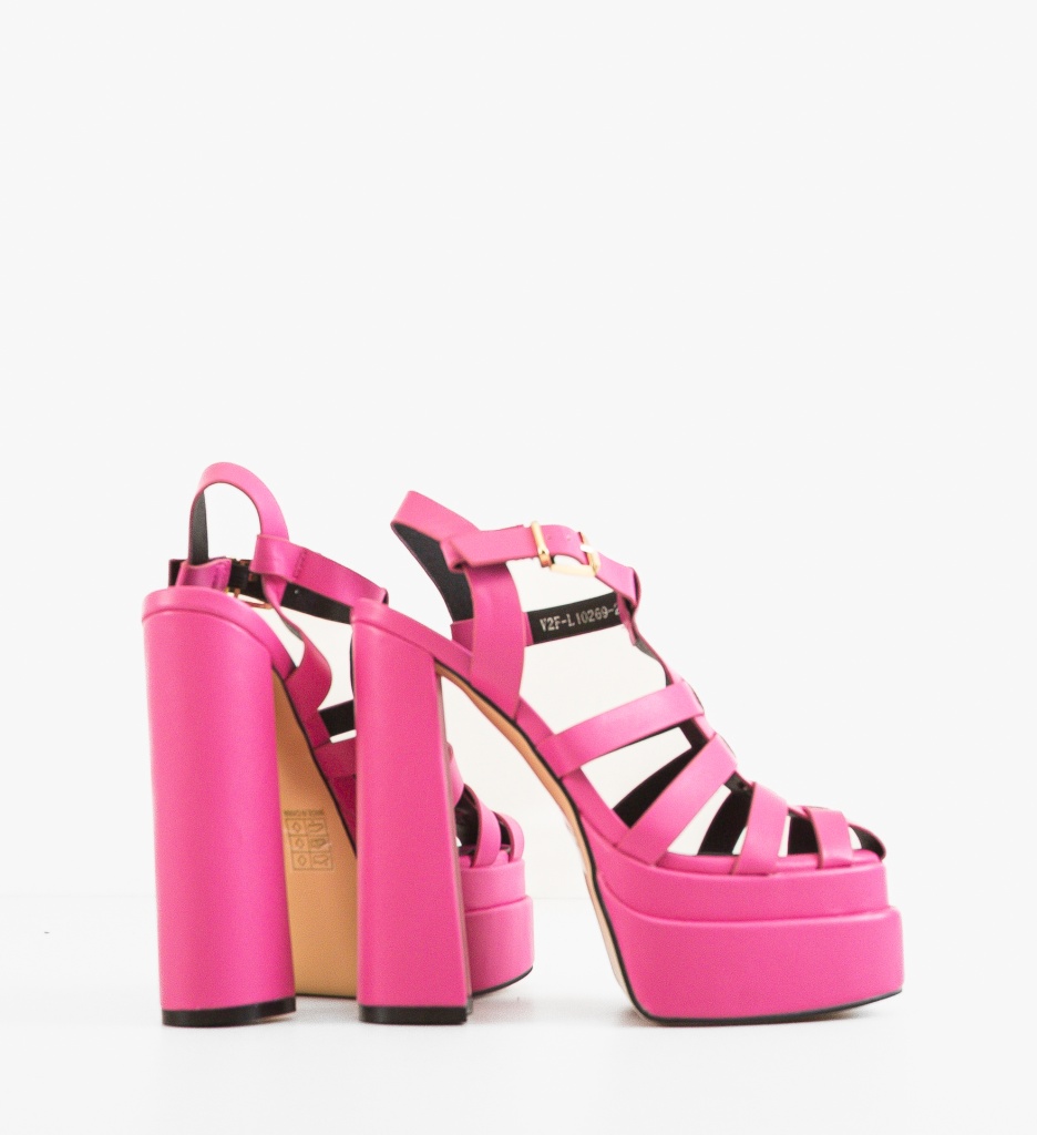 Sandale Brett Fuchsia - Eleganță și Stil - imagine 2