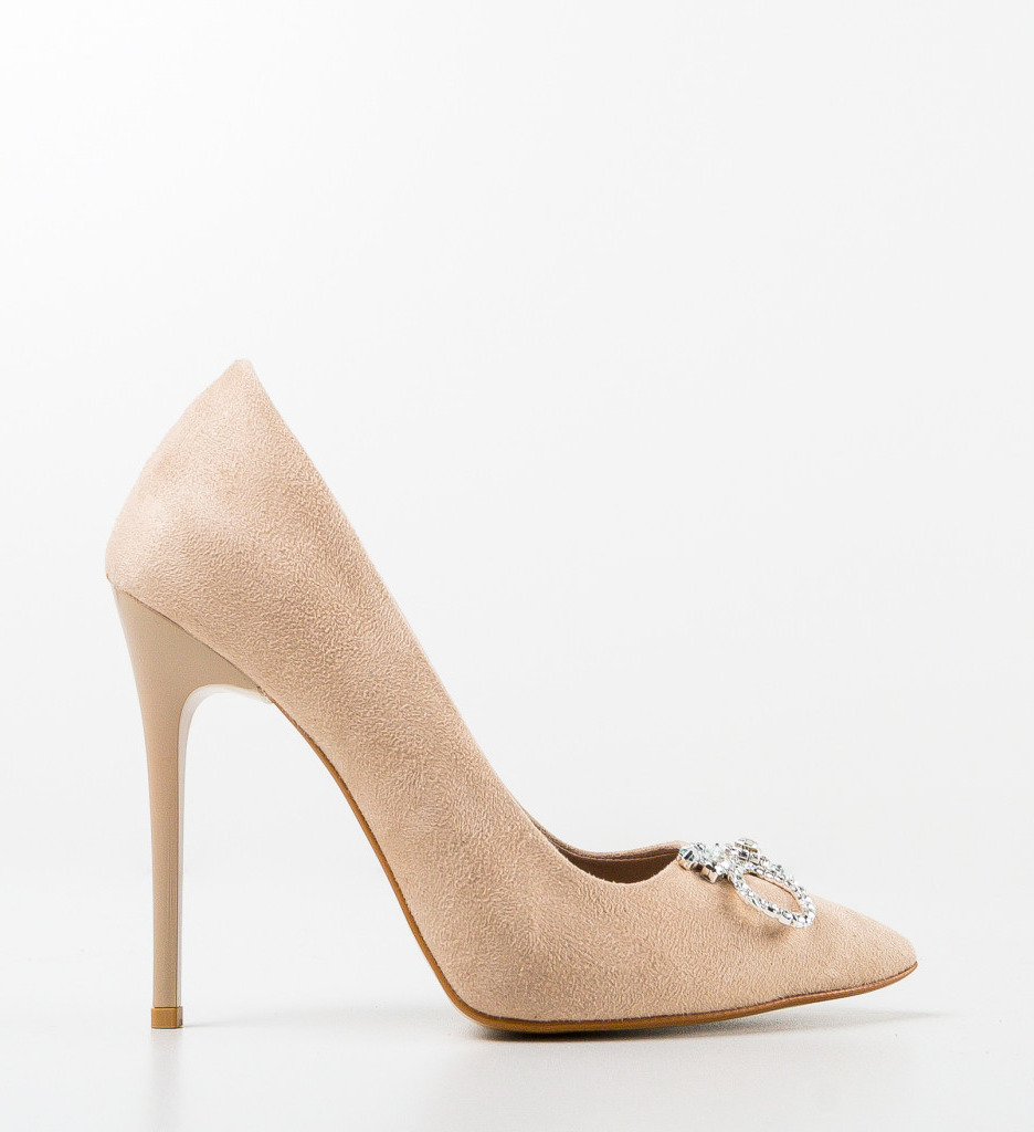 Pantofi Dama Opsitro Bej 2 - Toc Elegant - imagine 5