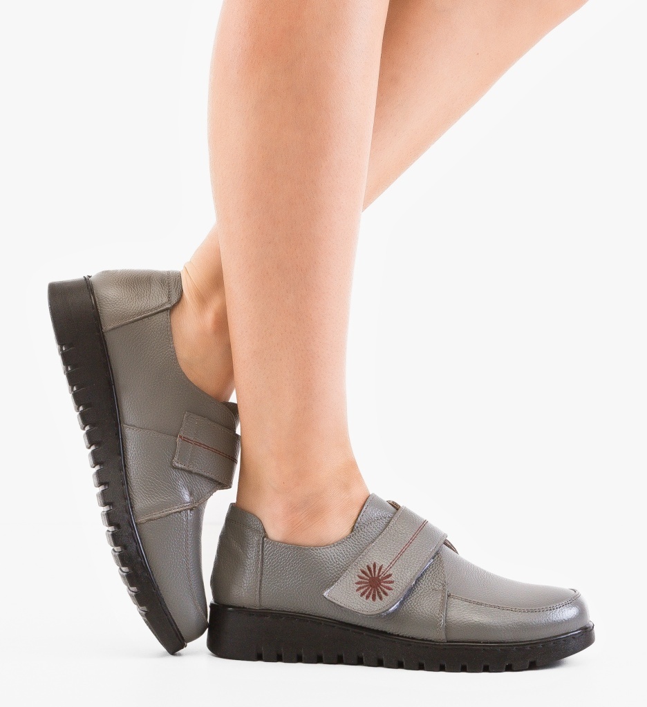 Pantofi Casual Marye Gri - Confort și Stil Zilnic - imagine 4