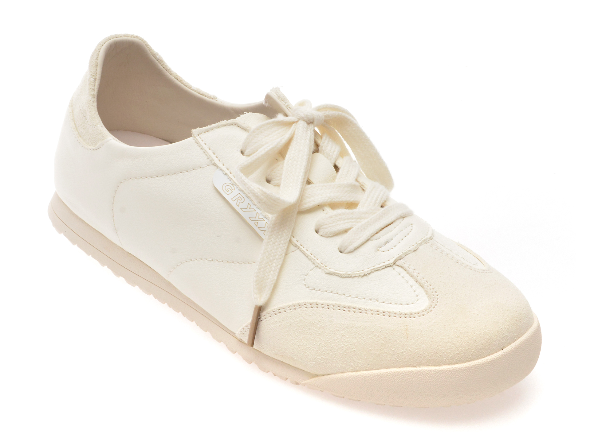 Pantofi Sport Gryxx Albi din Piele Naturală
