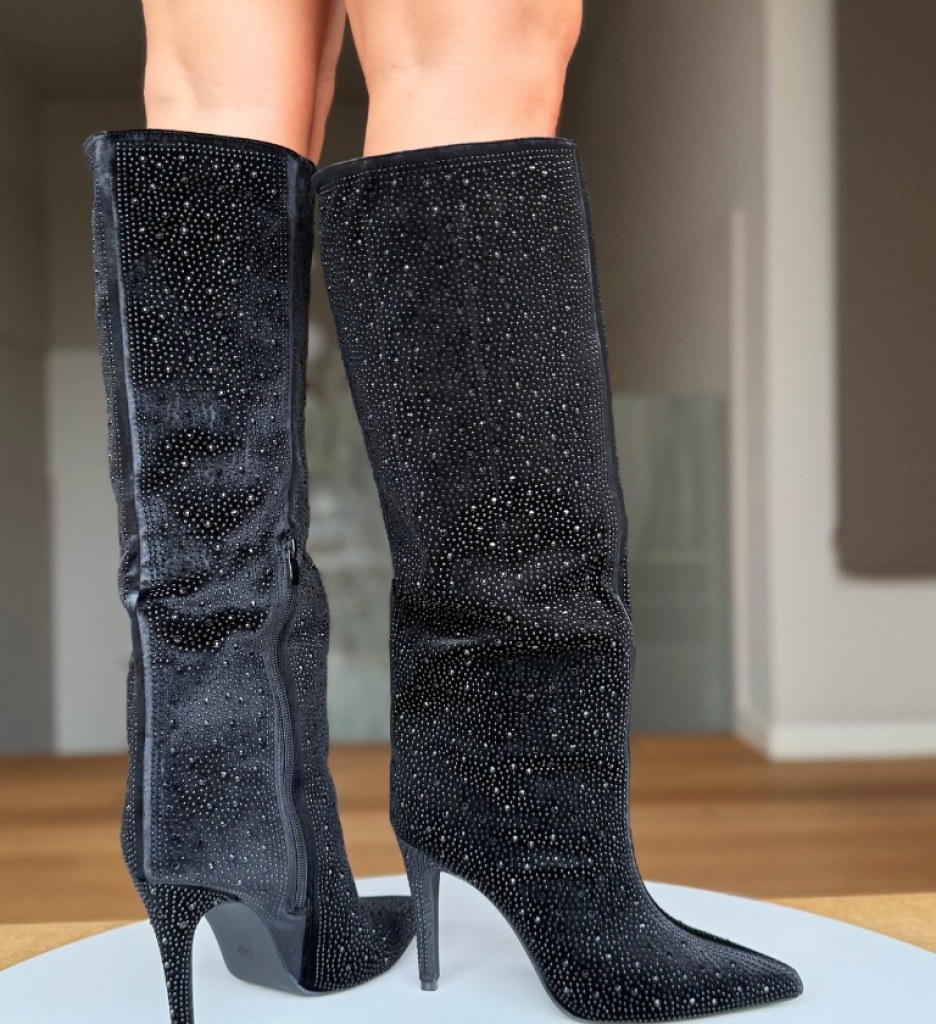 Cizme Dama Kanner Negre Depurtat | Stil & Confort - imagine 9